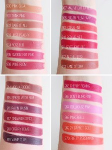 WET N WILD MEGA LAST LIPSTICK FULL COLLECTION SWATCHES REVIEW 7